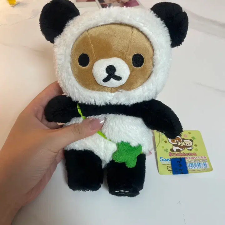 [BUNJANG] Rilakkuma Four Leaf Clover Panda Plush / 리락쿠마 네잎클로버 판다 인형
