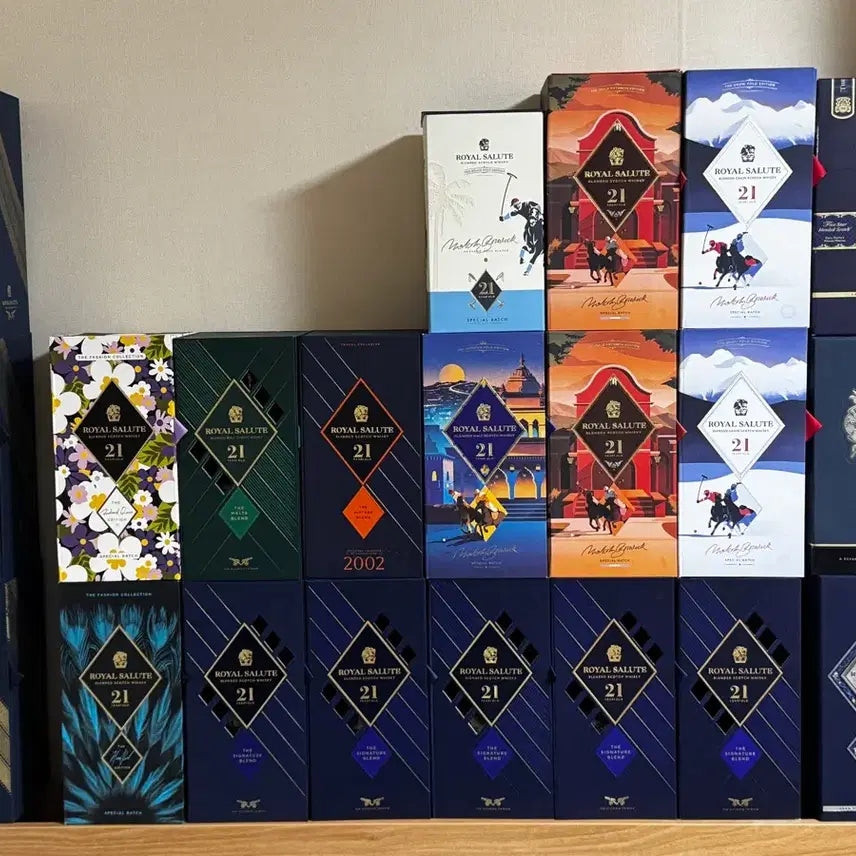 [BUNJANG] Royal Salute Empty Bottles and Cases / 로얄살루트 각종 위스키 공병 및 케이스