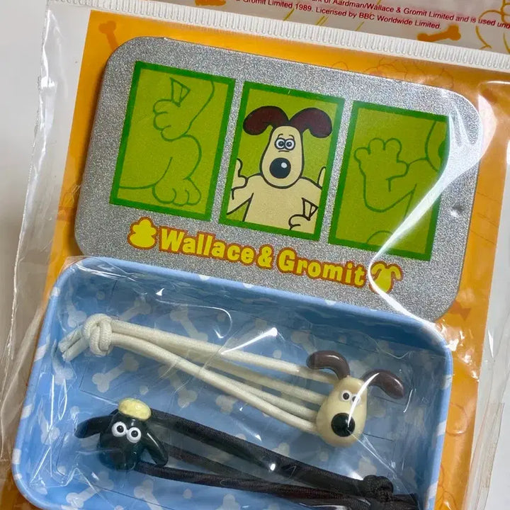 [BUNJANG] Wallace &amp; Gromit Hair Tie Mini Tin Set (Sealed) / 월레스와 그로밋 머리끈
