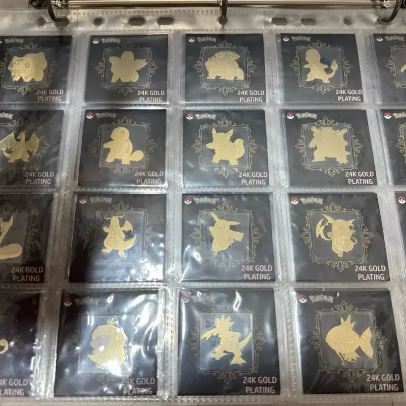 [BUNJANG] Pokemon 24K Full Set Sticker Collection / 포켓몬 24K 띠부씰 50종 전종