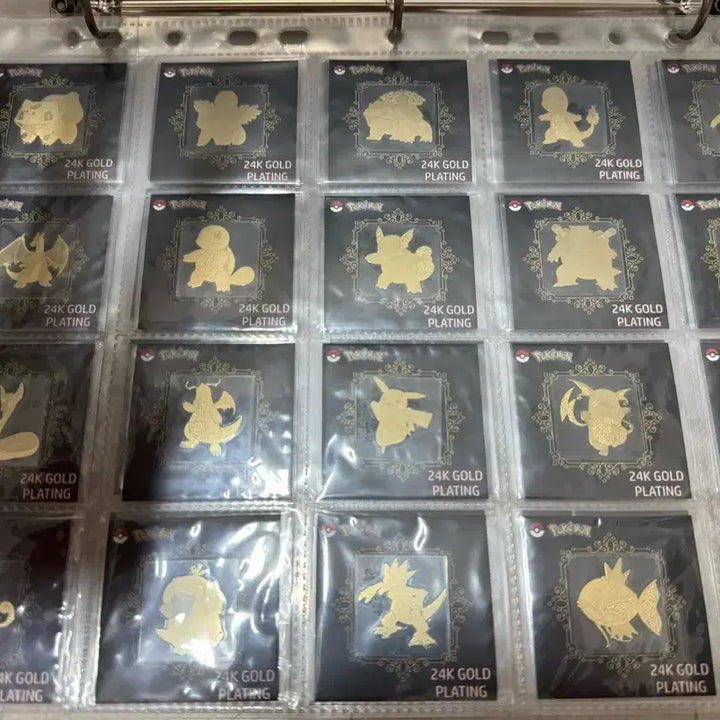 [BUNJANG] Pokemon 24K Full Set Sticker Collection / 포켓몬 24K 띠부씰 50종 전종