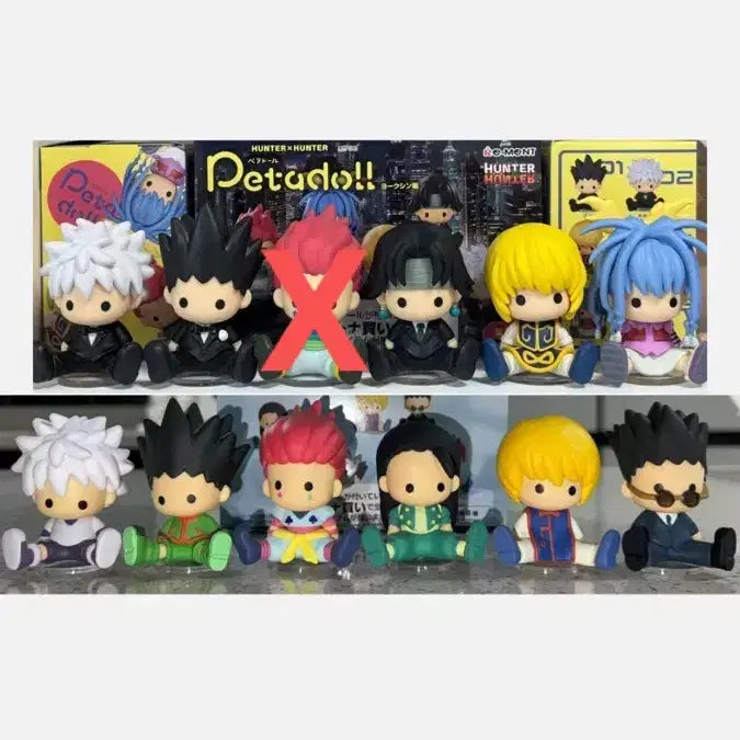[BUNJANG] Hunter x Hunter Peta-Doll Figure Set (Hunter Exam &amp; Yorknew City) / 헌터x헌터 페타돌 피규어 세트 헌시 헌터시험 재발매 요크신시티 키르아히소카곤이르미