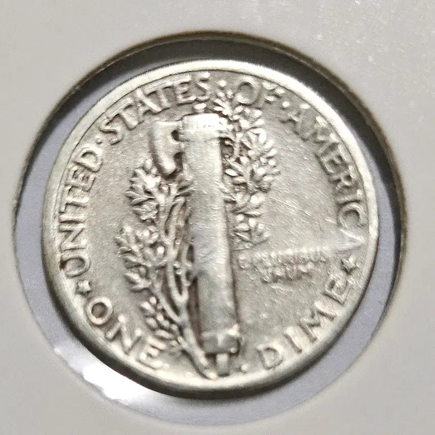 [BUNJANG] USA 1945 Mercury Dime 10 Cent Silver Coin / (은화)미국 1945년 10센트 머큐리 다임(동전.외국주화)05