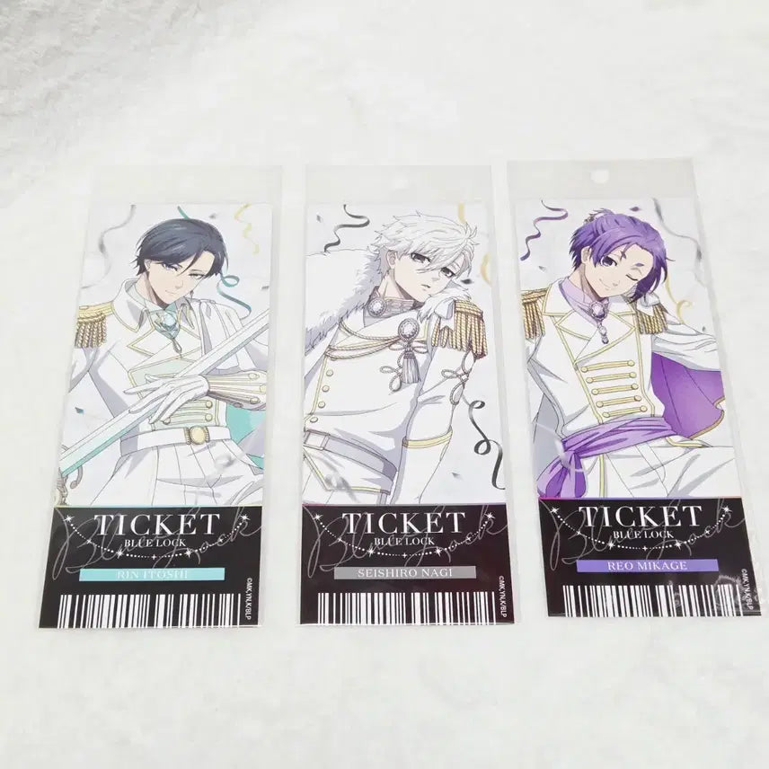 [BUNJANG] Blue Lock Dual Throne Ticket Bundle Set - Nagi, Reo, Rin (Sealed) / [미개봉] 블루록 듀얼 왕좌 티켓 - 나기,레오,린