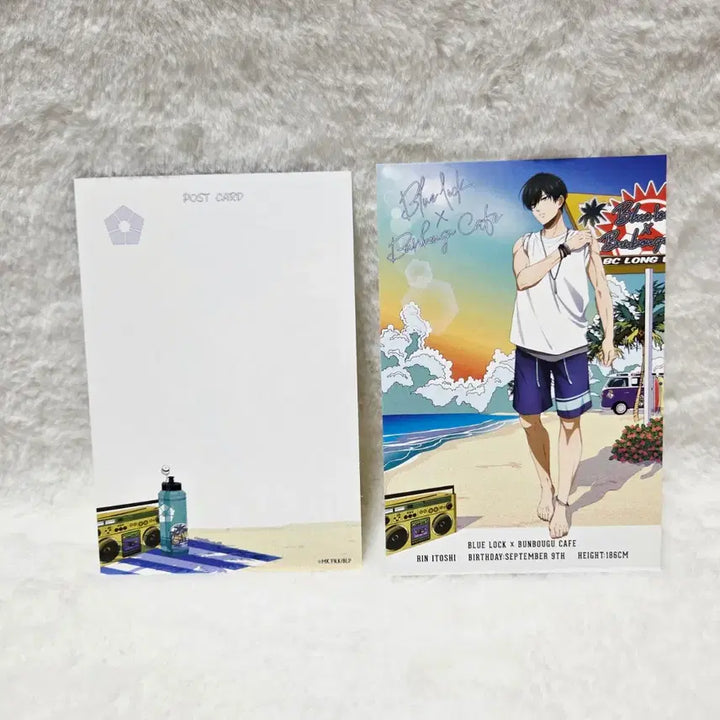 [BUNJANG] Blue Lock Stationery Collaboration Seaside Postcard Set - Isagi, Rin Bundle Set / [미개봉] 블루록 문방구 콜라보 씨사이드 엽서 - 이사기,린