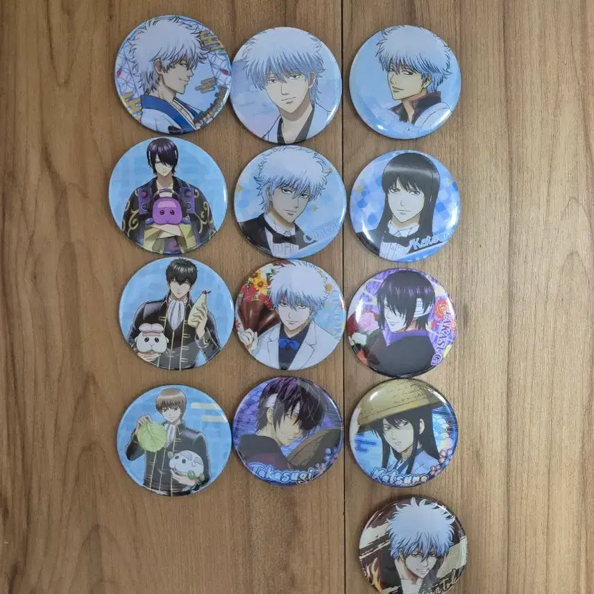 [BUNJANG] Gintama Unofficial Goods Badge Set / 은혼 비공식 굿즈 뱃지 세트