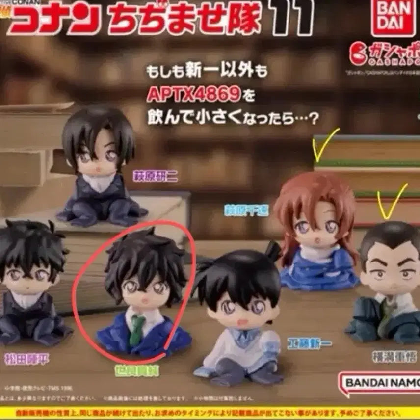 [BUNJANG] Detective Conan Chijimae Vol. 11 Sera Figure (Sealed) / (미개봉) 명탐정 코난 치지마세 11탄 세라 가챠