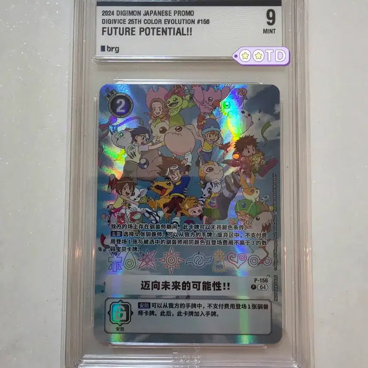 [BUNJANG] Digimon Card Future Possibilities BRG-9 Graded (Reprint) / 디지몬카드 미래로의 가능성 brg9등급 (화요일까지판매)