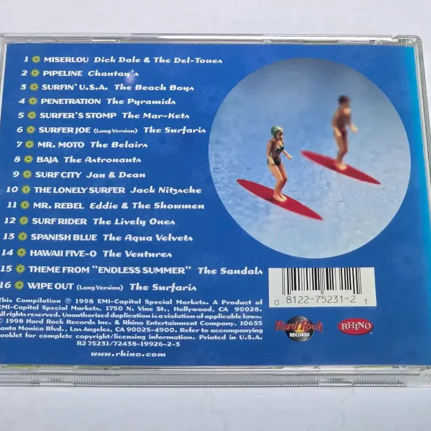 [BUNJANG] Hard Rock Cafe Surf 1998 Compilation CD / Hard Rock Cafe: Surf (1998 옴니버스/컴필레이션 앨범)