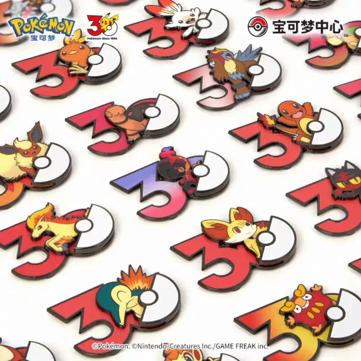 [BUNJANG] Pokemon 30th Anniversary Magnet Set (Sealed) / (미개봉) 포켓몬스터 30주년 마그넷 불, 물, 격투 타입 판매 중포센 공식