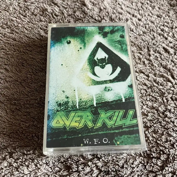 [BUNJANG] Overkill W.F.O. Cassette Tape (Korean License Edition) / 80~90년대 미국의 스래쉬 메탈 밴드 오버킬 정규 7집 W.F.O. 앨범 국내 라이센스 카세트테이프