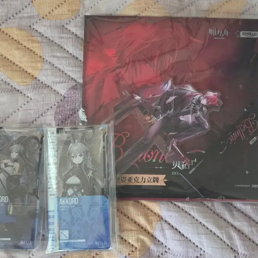 [BUNJANG] Arknights Belone Dimitri Acrylic Stand &amp; Acccode Pass Set / 명일방주 벨로네 드미트리 아크릴스탠드 판매