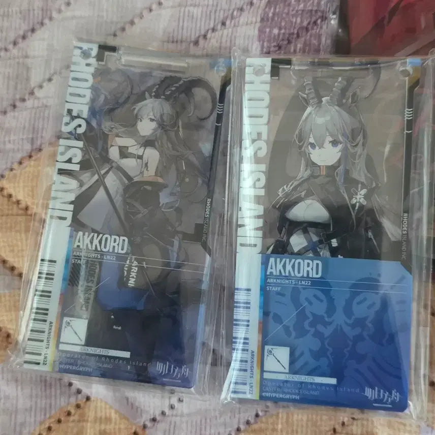 [BUNJANG] Arknights Belone Dimitri Acrylic Stand &amp; Acccode Pass Set / 명일방주 벨로네 드미트리 아크릴스탠드 판매