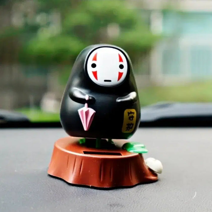 [BUNJANG] Spirited Away No-Face Solar Powered Waving Figurine / 센과 치히로의 행방불명 가오나시 태양광 흔들인형 피규어