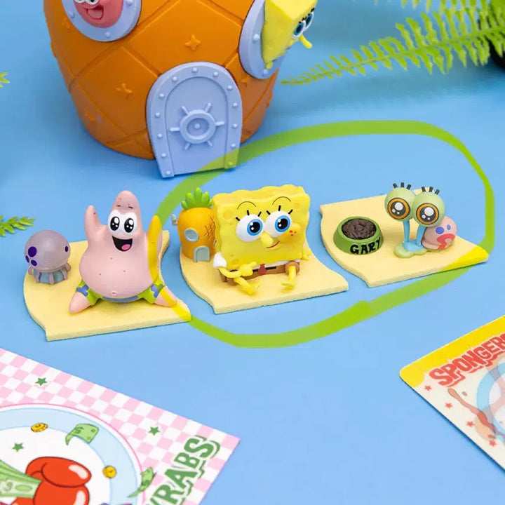 [BUNJANG] SpongeBob &amp; Gary 2-Figure Set Bundle / 스펀지밥 레토 베이비 피규어 가챠 핑핑이 스폰지밥 2종 세트 일괄