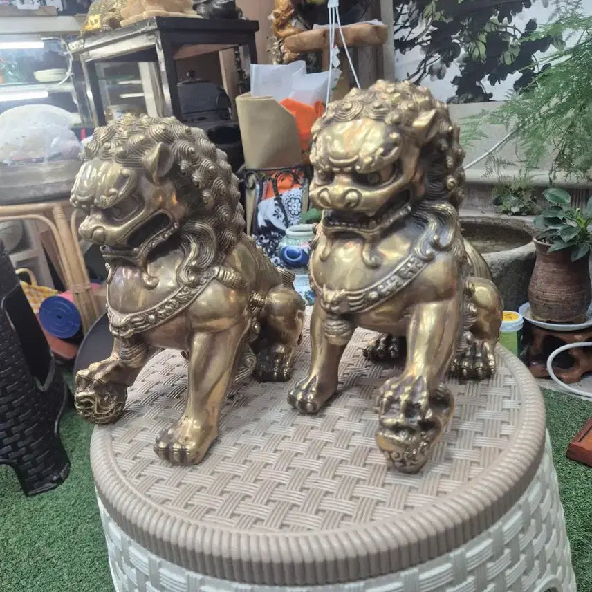 [BUNJANG] Bronze Pair of Haetae Statues / 귀한동제품 해태한쌍