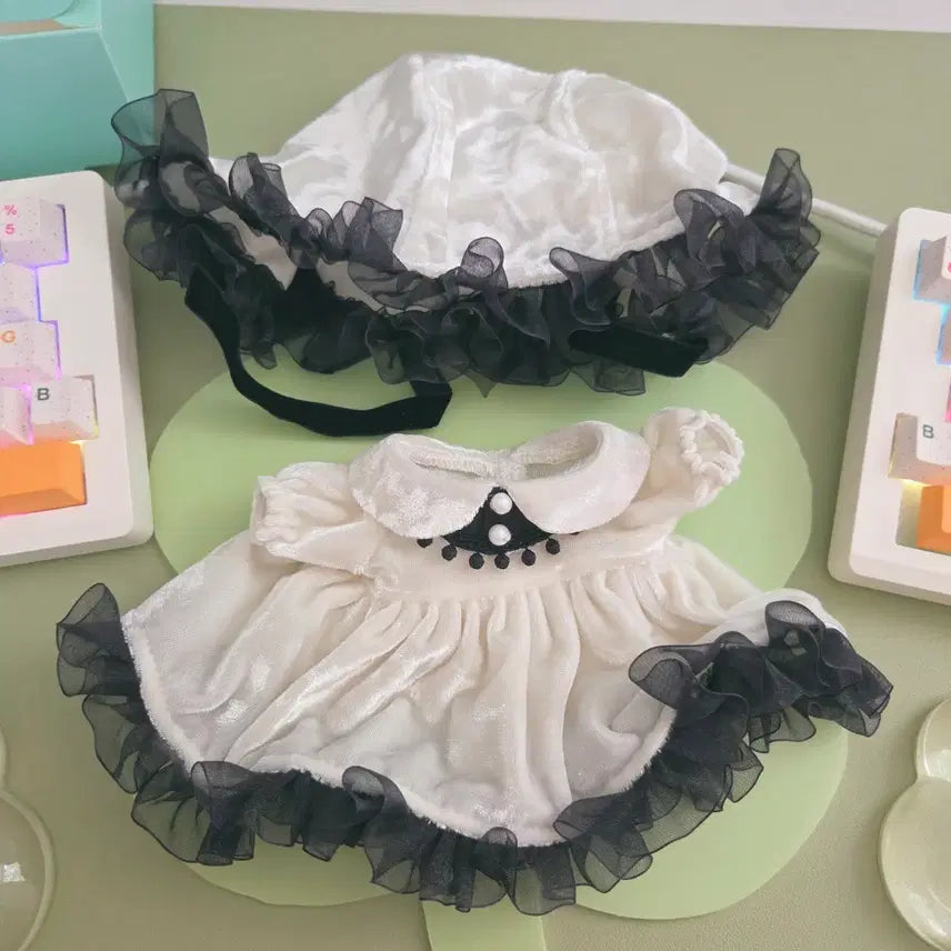 [BUNJANG] Stellacloset Midnight White 20cm Doll Clothes / 스텔라클로젯 미드나잇 화이트 20깅 솜인형