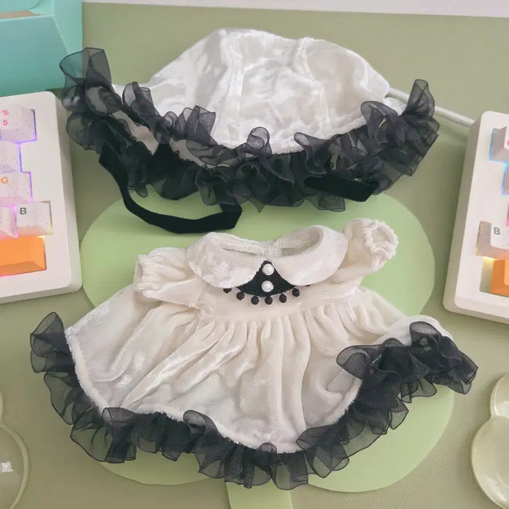 [BUNJANG] Stellacloset Midnight White 20cm Doll Clothes / 스텔라클로젯 미드나잇 화이트 20깅 솜인형