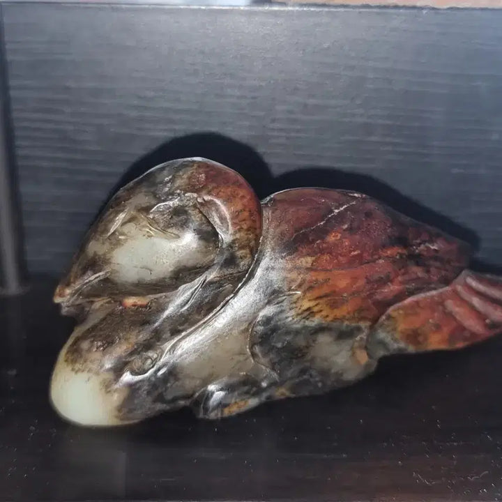 [BUNJANG] Hwajonok Natural Jade Bird Sculpture / 화전옥 새 조각품 천연 옥피를 이용한 새 조각품