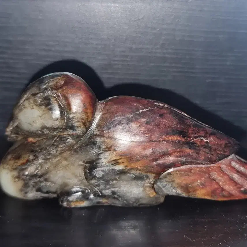 [BUNJANG] Hwajonok Natural Jade Bird Sculpture / 화전옥 새 조각품 천연 옥피를 이용한 새 조각품