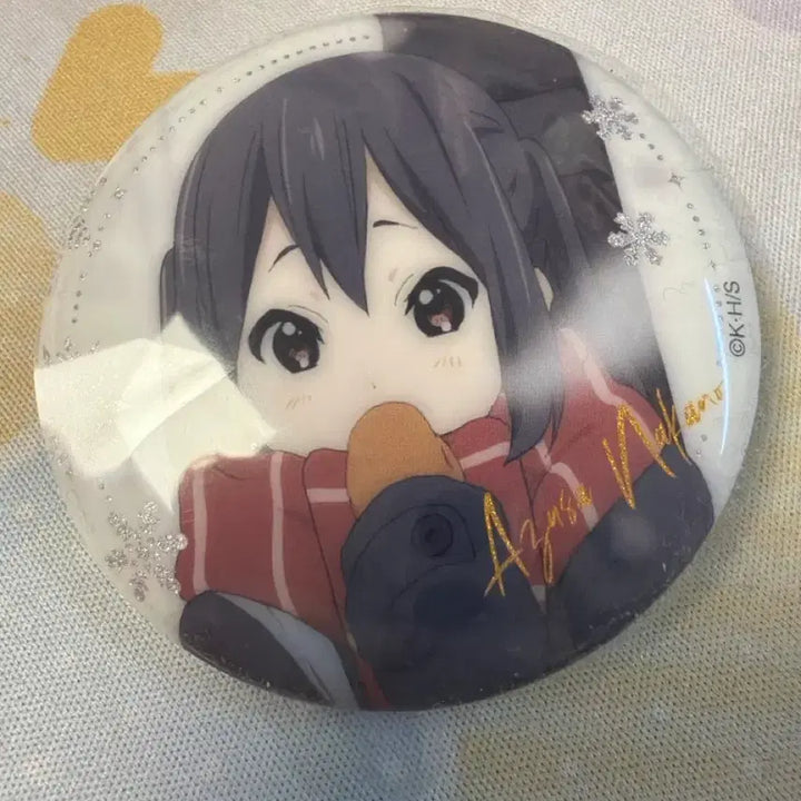 [BUNJANG] K-On! Azusa Winter Scarf Can Badge / 케이온 아즈사 겨울 목도리 캔뱃지