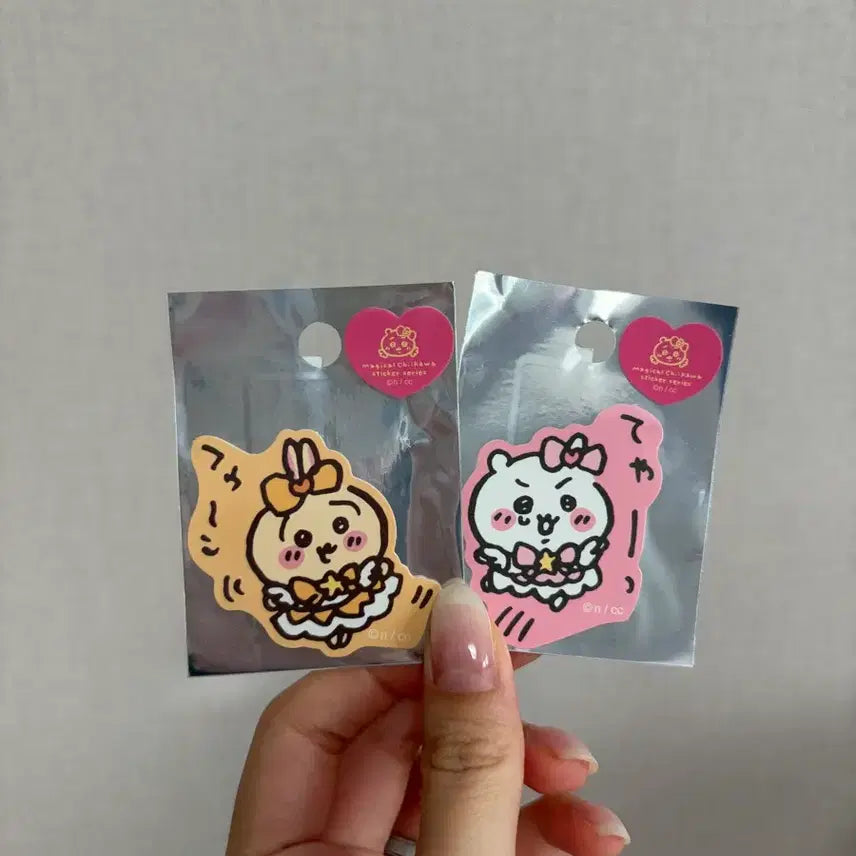 [BUNJANG] Chiikawa Magical Usagi Smartphone Sticker (2 Types) Bundle (Sealed) / 치이카와 매지컬 우사기 스마트폰 스티커 미개봉 2종 일괄