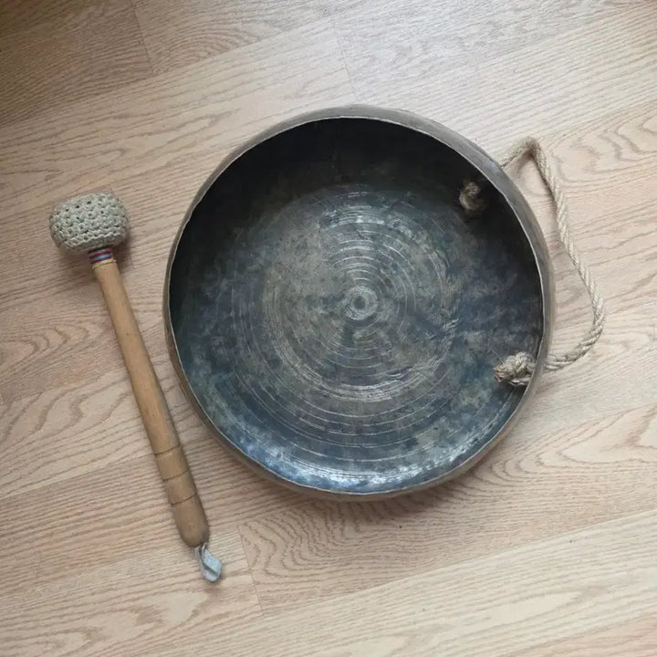 [BUNJANG] 30cm Jing (Gong) and Chae (Cymbal) Set / 징,채세트 30Cm 꽹과리