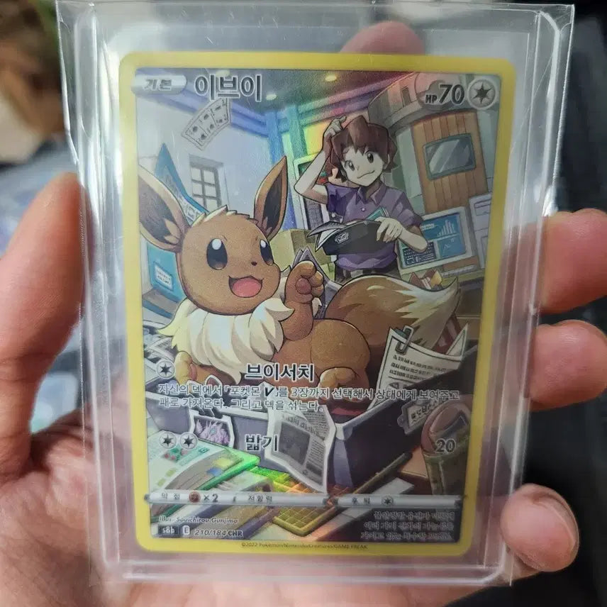 [BUNJANG] Eevee Character Rare Card / 포켓몬카드 이브이chr