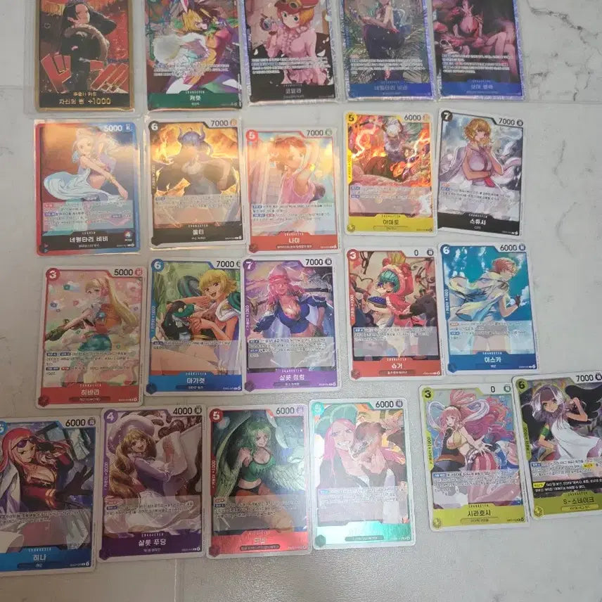 [BUNJANG] One Piece Boa Hancock Gold D. Roger SR, R Cards Bundle Set / 원피스 카드 보아행콕 금두웅 및 sr,r듵 일괄 판매합니다