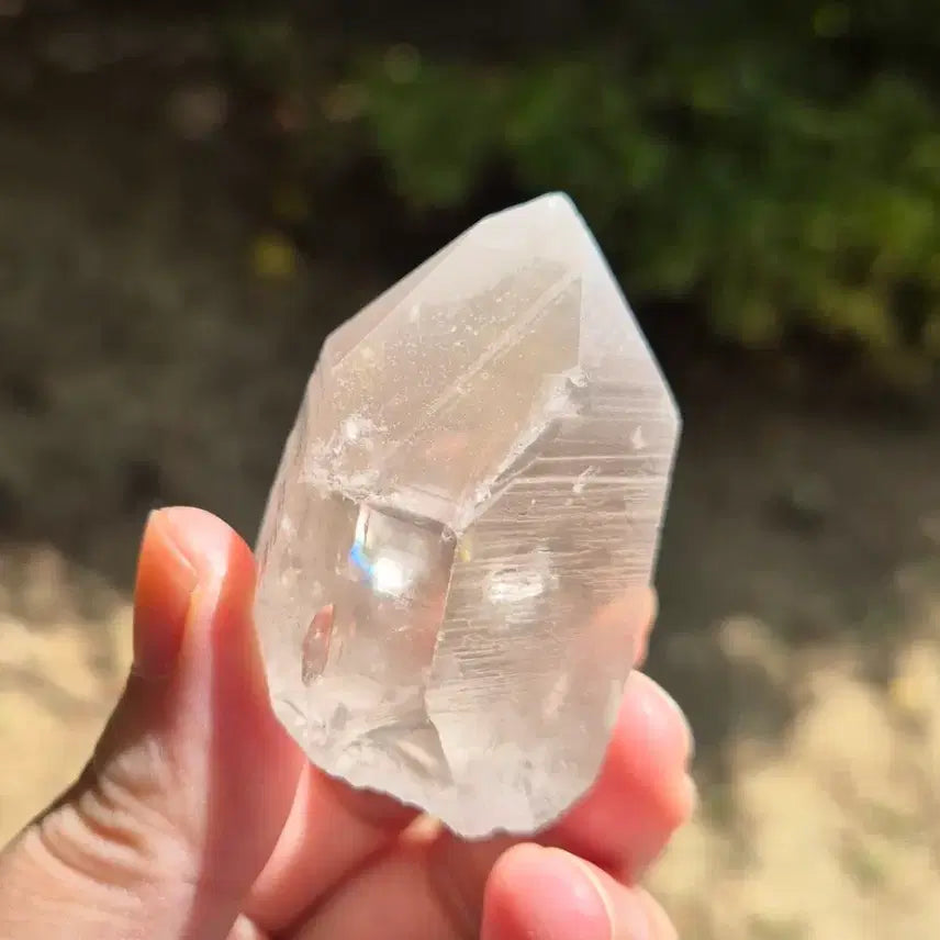 [BUNJANG] Rare Milky Rainbow Lemurian Quartz Crystal / <오늘만특가>레어! 우윳빛 무지개 코어 레무리안 수정 레무리안 쿼츠