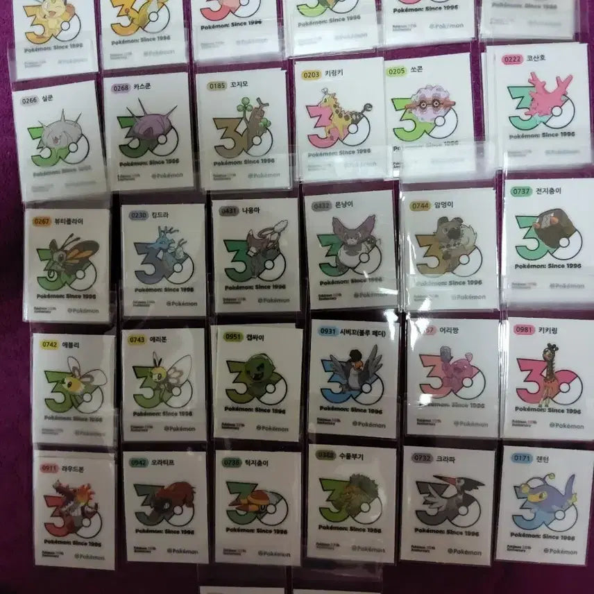 [BUNJANG] Pokemon 30th Anniversary Sticker Collection / 포켓몬 띠부씰 신상 30주년 판매