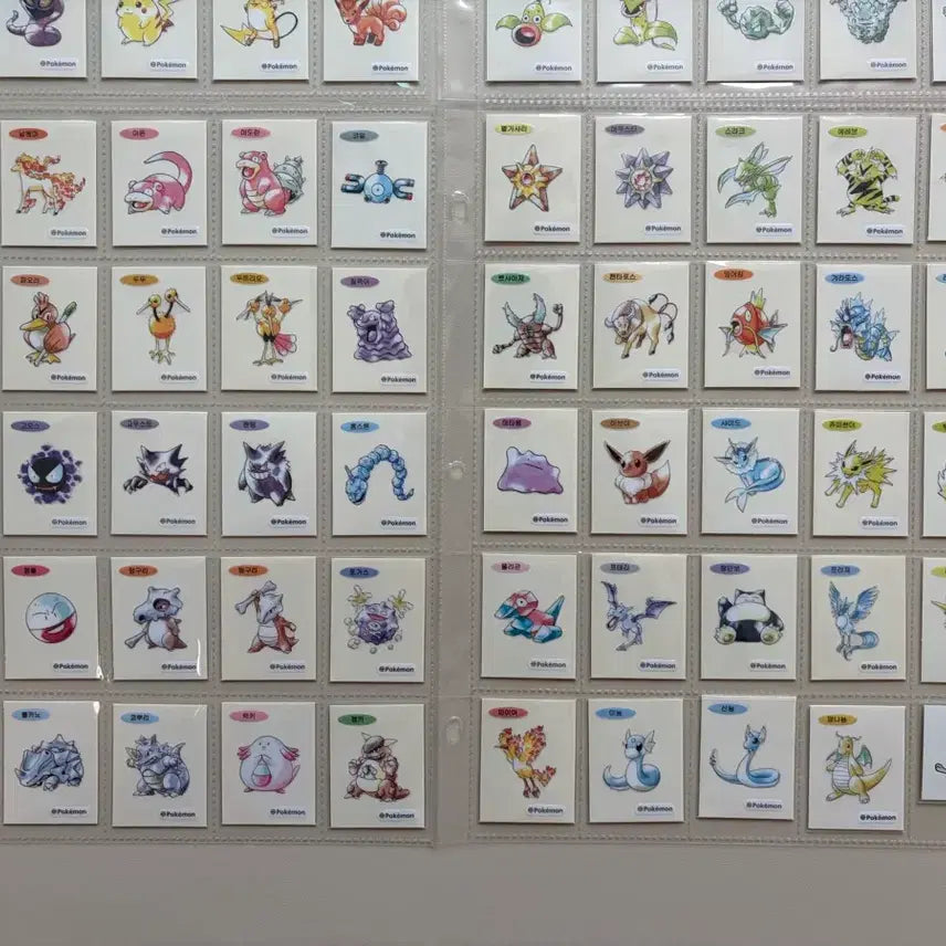 [BUNJANG] Pokemon Artwork Ttibusil Set (99 Types + Mewtwo &