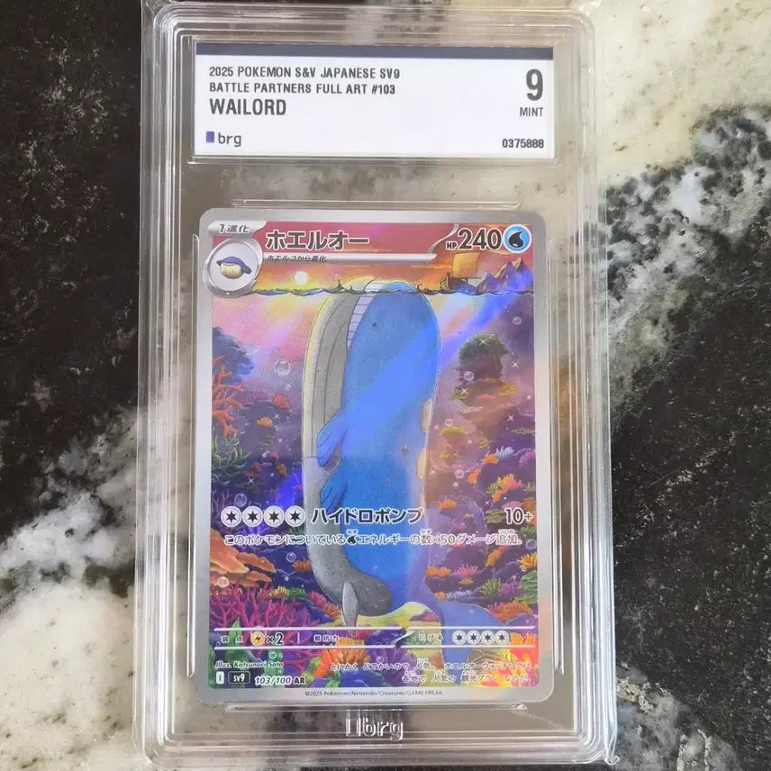 [BUNJANG] Pokemon Card Wailmer AR Rare / (일판)포켓몬카드 고래왕ar