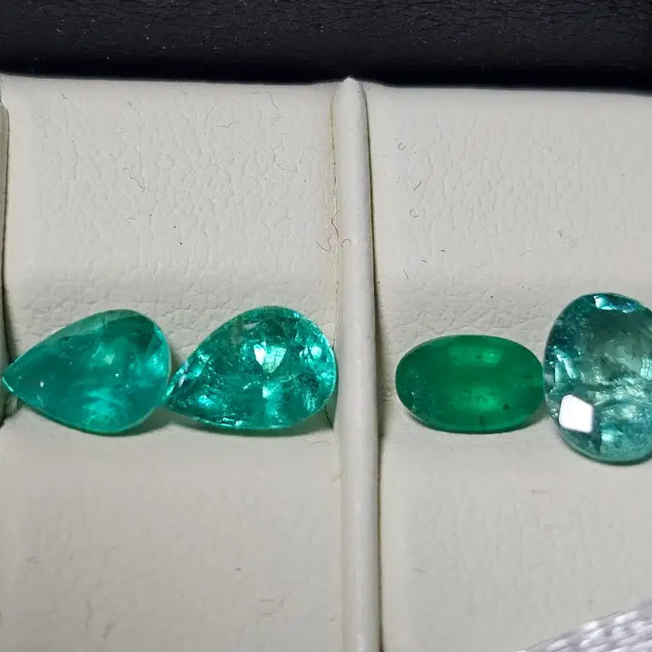 [BUNJANG] Pear Cut Emerald Set / 페어컷 에메랄드 세트