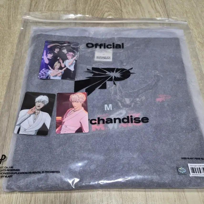 [BUNJANG] Playplz Eunho Bundle Set T-shirt M &amp; Photocard Set / 콘엠디 플레이브 은호 일괄