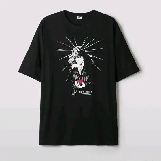 [BUNJANG] SPAO Death Note Light Half-Sleeve T-shirt / 스파오 데스노트 콜라보 라이토 반팔 티셔츠(새 상품)