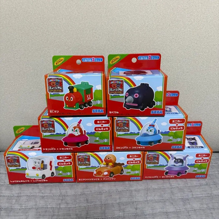 [BUNJANG] Anpanman Museum Mini Car 7 Types Bundle Set / 앙팡맨뮤지엄 호빵맨 미니카 7종 일괄판매