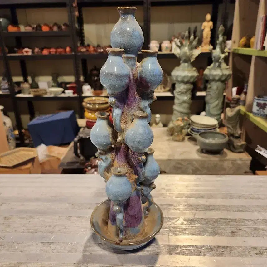 [BUNJANG] Chinese Jun Ware Ceramic Vase with Unique &