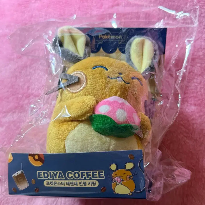 [BUNJANG] Pokémon Eedia Dedenne Plush Keyring (Sealed) / 포켓몬스터 이디야 데덴네 인형 키링 미개봉