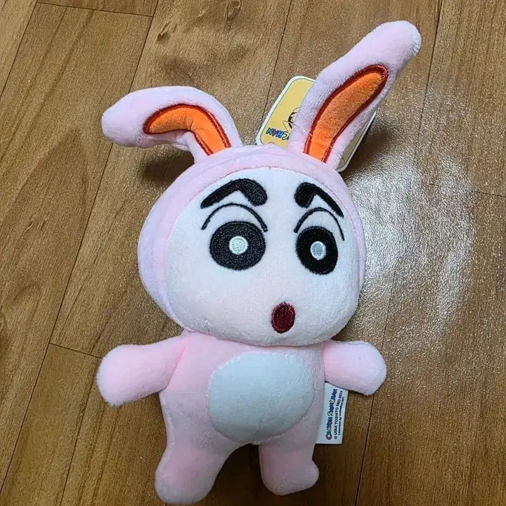 [BUNJANG] Crayon Shin-chan Pink Rabbit Costume Plush Doll / 짱구는못말려 토끼옷 짱구 핑크 캐릭터 봉제인형 택포함