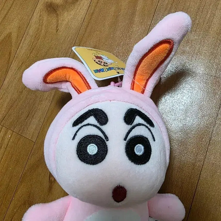 [BUNJANG] Crayon Shin-chan Pink Rabbit Costume Plush Doll / 짱구는못말려 토끼옷 짱구 핑크 캐릭터 봉제인형 택포함