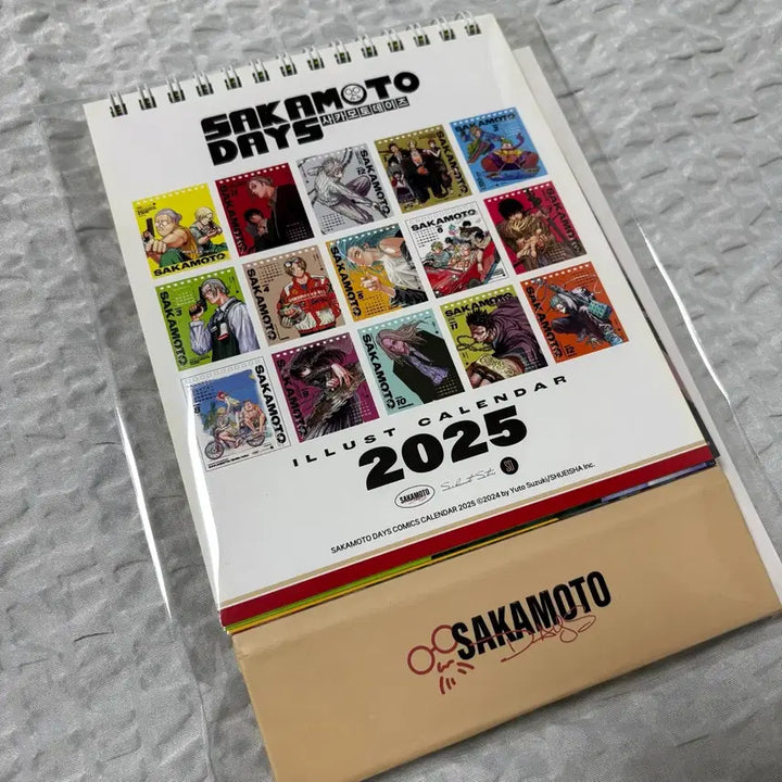 [BUNJANG] Sakamoto Days 2025 Calendar Bundle Set / 사카모토데이즈 슬러 일러스트 2025 달력