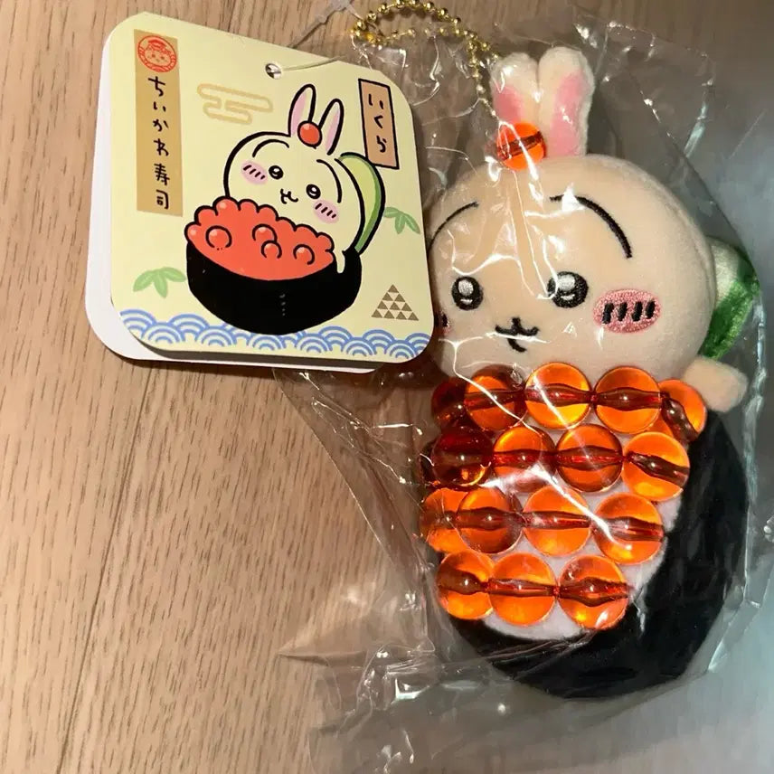[BUNJANG] Chiikawa Sushi Rabbit Salmon Roe Gunkan Mascot / 치이카와 먼작귀 스시 초밥 우사기 연어알 군함 마스코트