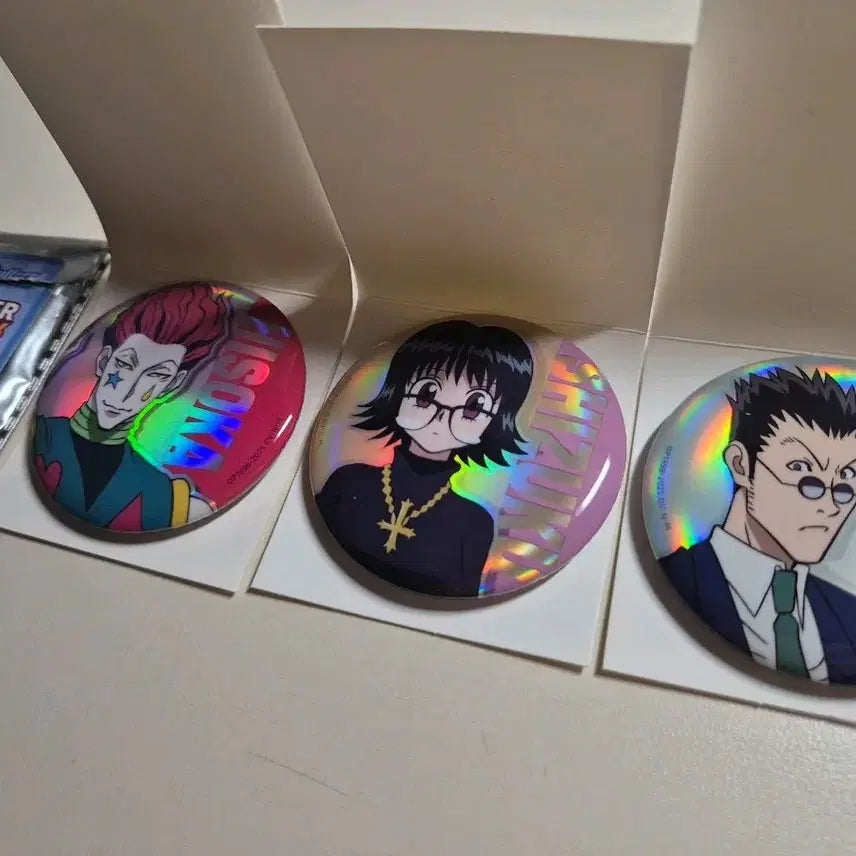 [BUNJANG] Hunter x Hunter Hisoka/Shizuku/Leorio Can Badge Bundle Set / 일괄)헌터x헌터 히소카/시즈크/레오리오 캔뱃지