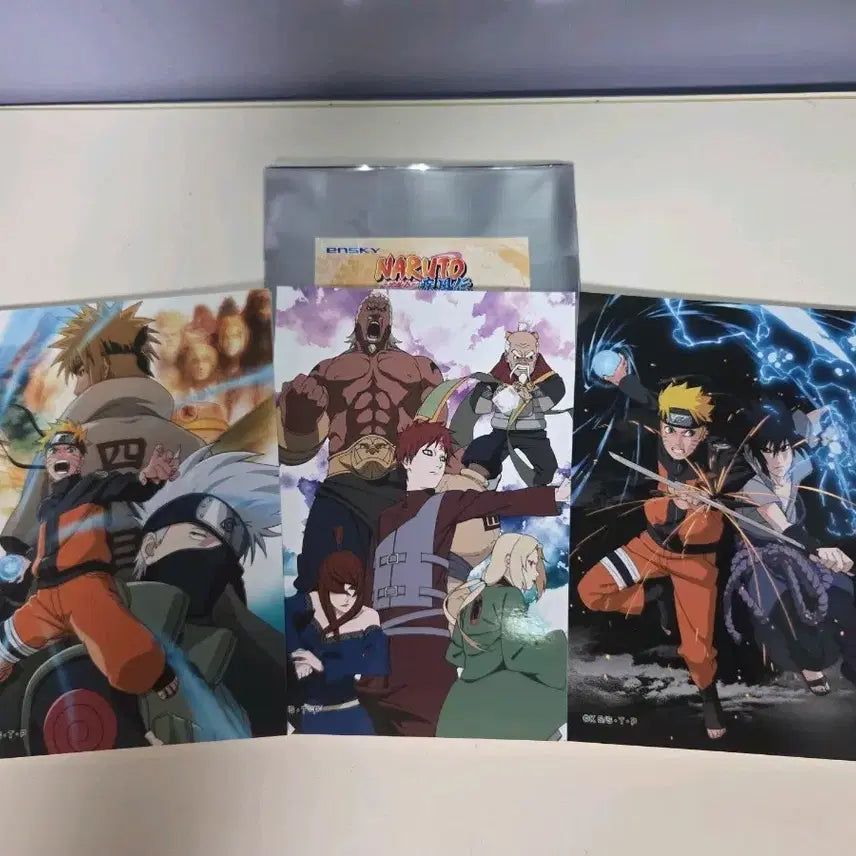 [BUNJANG] Naruto Ensky Bromide Set (3 Types) / 나루토 엔스카이 브로마이드 3종 일괄