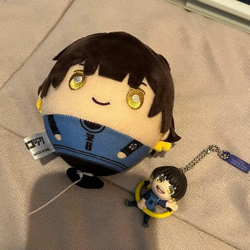 [BUNJANG] Blue Lock Bachira Balloon Plush Keychain &amp; Gacha Figure Bundle Set / 블루록 바치라 풍선 봉제인형 키링, 가챠 일괄