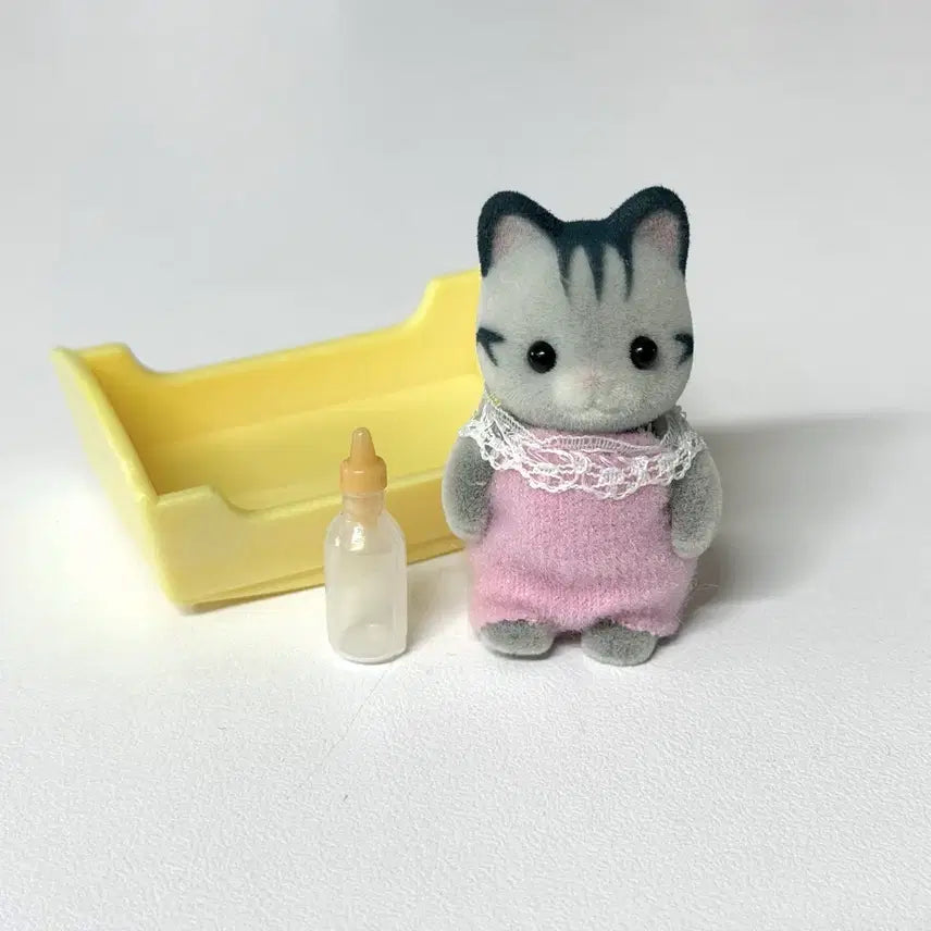 [BUNJANG] Sylvanian Families Old Classic Gray Cat / 실바니안 올드 고전 그레이캣 고양이