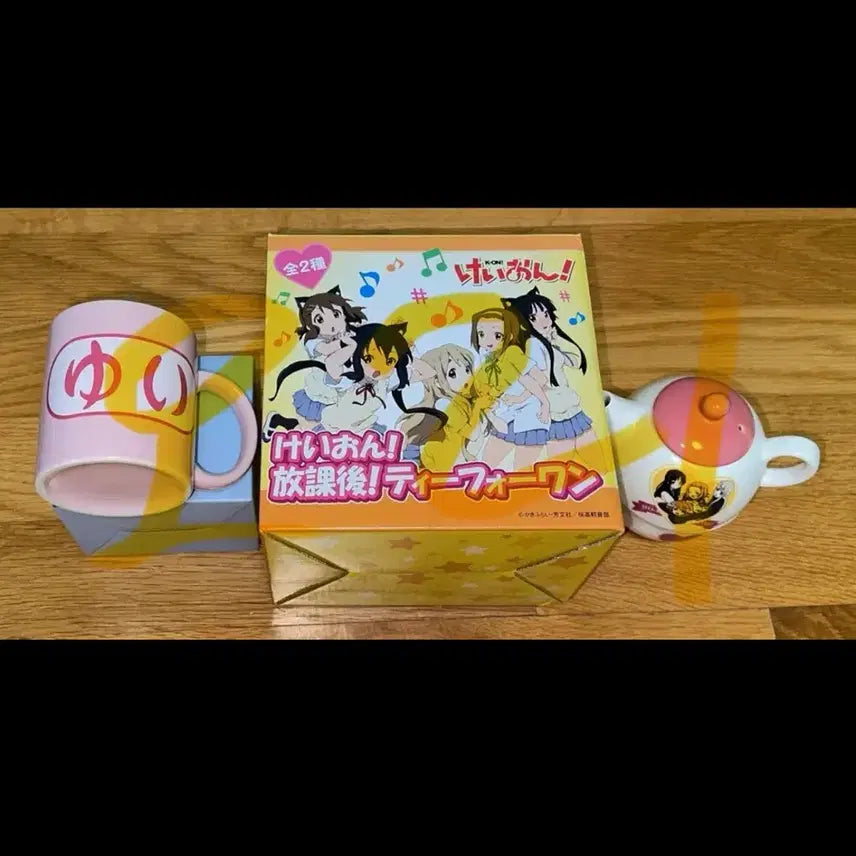 [BUNJANG] K-On! Yui Mug Cup &amp; Teapot Set / >급전<케이온 유이 머그컵 티팟 양도합니다 아즈사 리츠 무기 미오