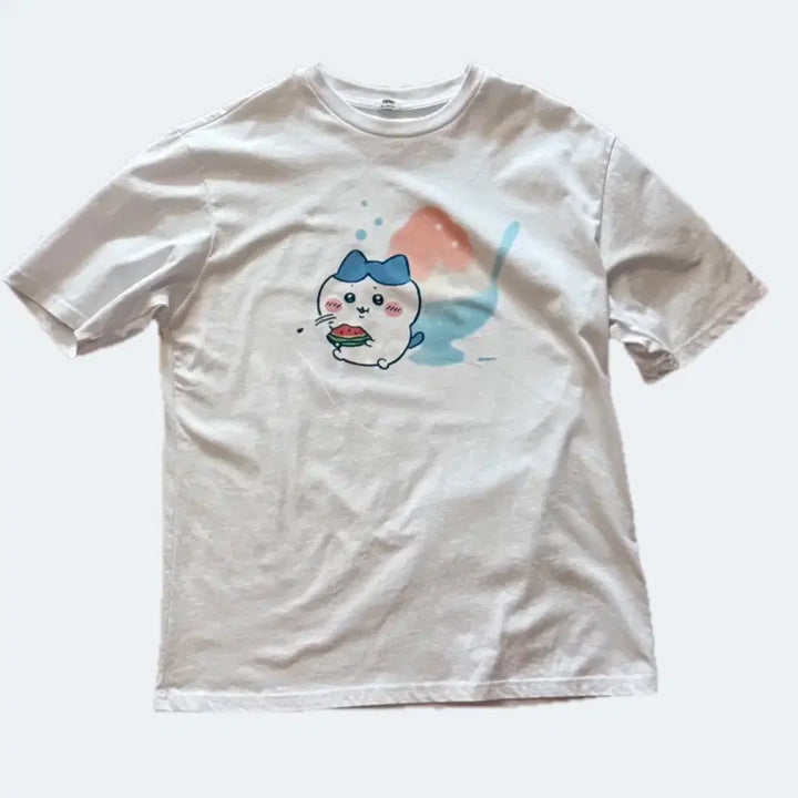 [BUNJANG] SPAO x Chiikawa Hachiware T-Shirt (M) / 스파오 먼작귀 치이카와 하치와레 티셔츠 M