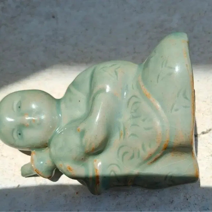 [BUNJANG] Goryeo Celadon Boy Figurine Brush Washer / 고려시대 청자 동자상 필세
